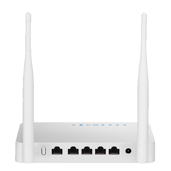 WISPzone wireless inalambrico WWR-1 - Wireless router for Internet. Indoor wireless router provides four Ethernet connectors and WiFi for a home or business installation.