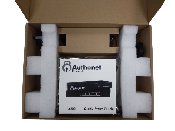 Authonet A300 Zero Trust Network Access (ZTNA) Cybersecurity Gateway with Quick Start Guide in a box
