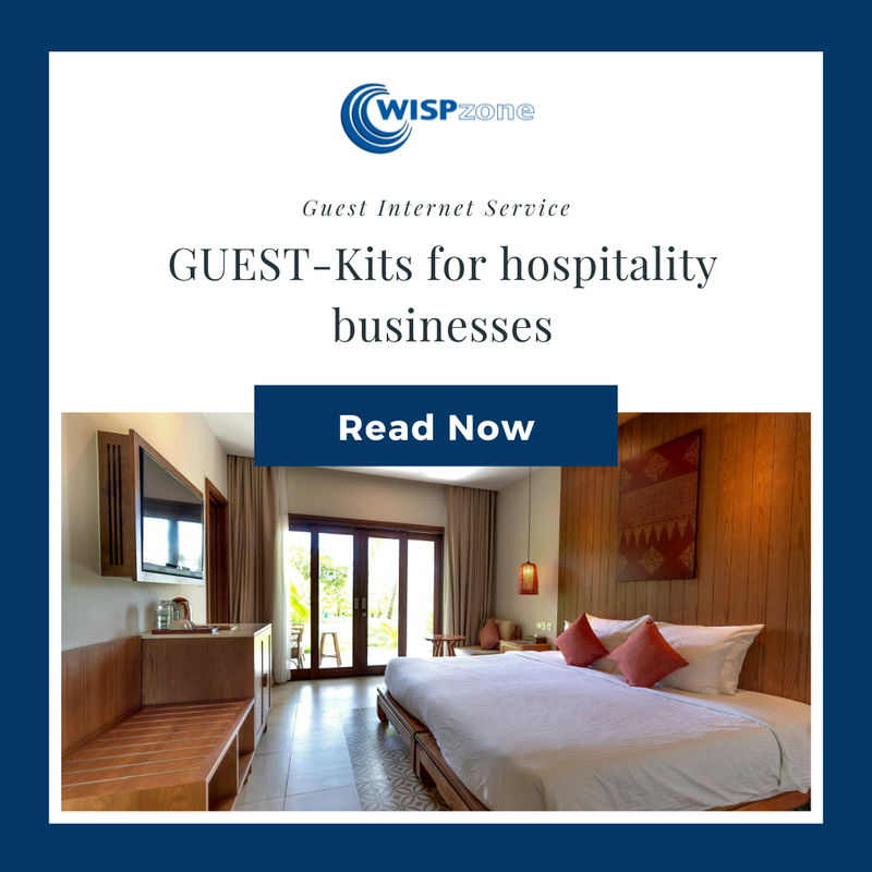 Guest Service Module GUEST-Kits for a hospitality business guest Internet service
