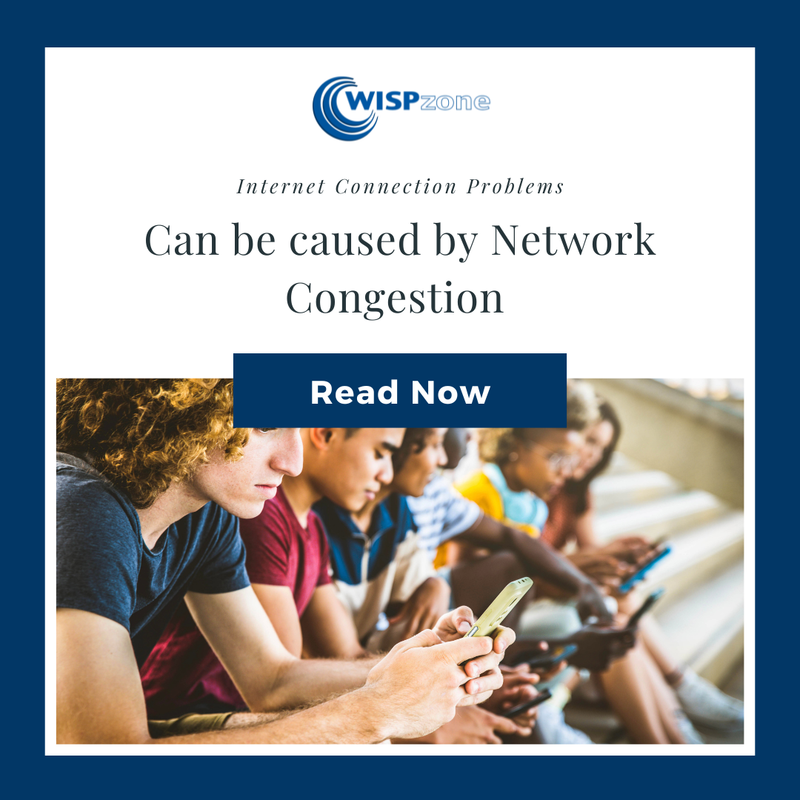 Internet connection problems can be caused by network congestion