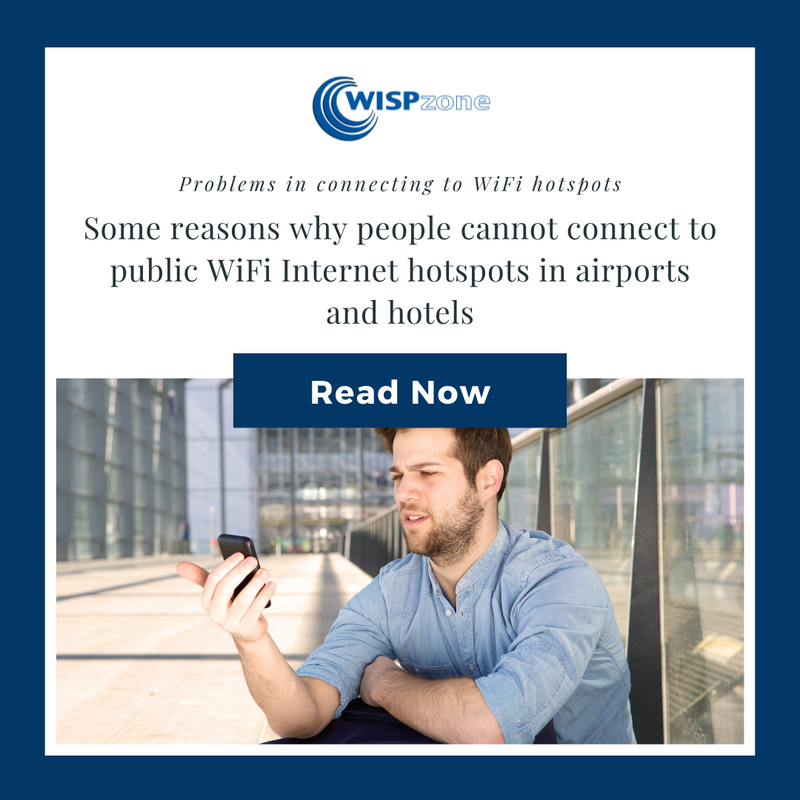Problems in connecting to WiFi hotspots. Some reasons why people cannot connect to public WiFi Internet hotspots in airports and hotels
