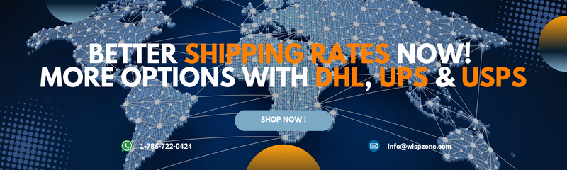 Better shipping rates now! More options with DHL, UPS & USPS