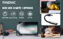 USB LED Light Lamp for Power Bank, Portable Eye Care Mini Night Light with Flexible Arm, USB Gooseneck Reading Lamps Book Light,Compatible for Desktop, Notebook Laptop
