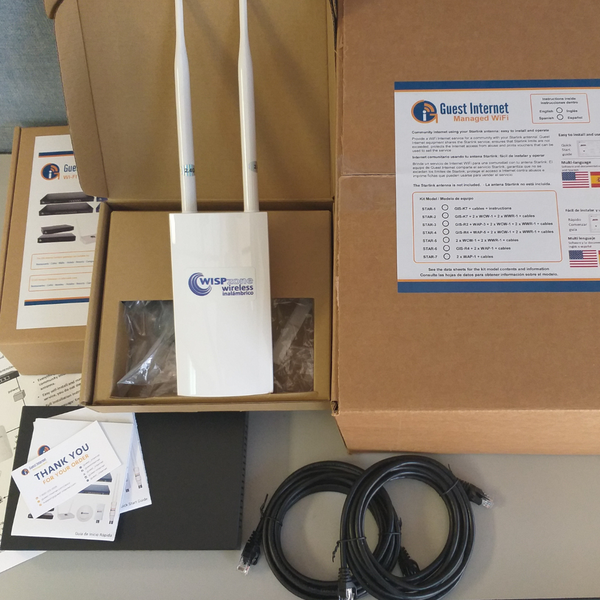 STAR-6 Kit - Indoor and outdoor WiFi service control for a business or