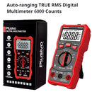 Plusivo digital multimeter with packaging on a white background