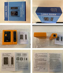 iMBAPrice - Cable tester packaging and components on a white background