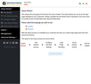 A screenshot of a web-based 'Setup Wizard' interface of Guest Internet for a hot air products GPS unit, showing configuration options for language, internet access, branding, and a step-by-step flowchart.