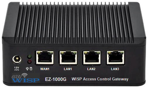 easyWISP EZ-1000G Network Access Control Router with 1Gb/s and Free WISP management account