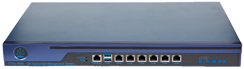 easyFTTHx-1G ISP Fiber Broadband Network Gateway (BNG) Product with 1Gb/s and Free Management Account.