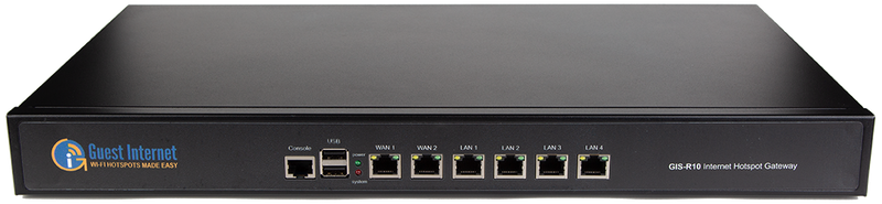 Guest Internet GIS-R10 Dual-WAN Secure Internet Hotspot Gateway - Speed 400Mb/s
