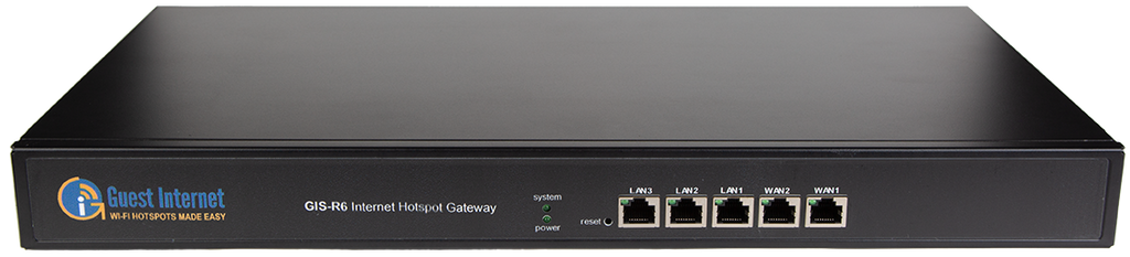 Gi Net Router Guest Internet GIS-R6 dual-WAN Hotspot Gateway for any WiFi