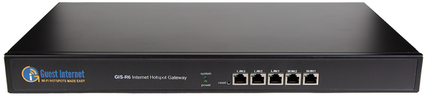 Guest Internet GIS-R40 Quad-WAN Secure Internet Hotspot Gateway - Speed 1.000Mb/s