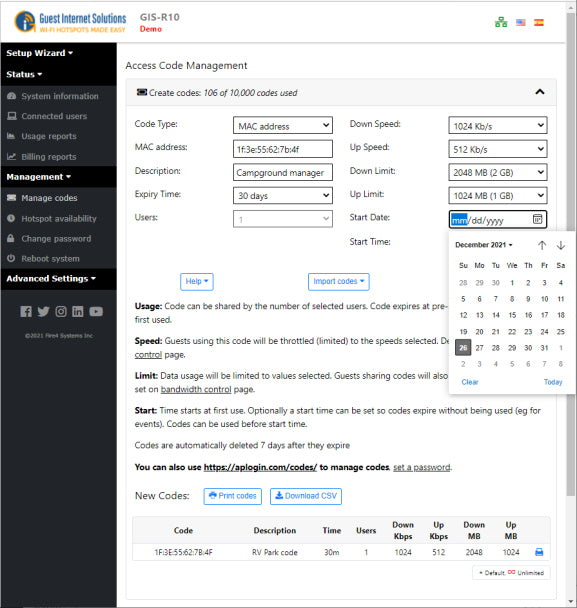 Guest Internet GIS-R10 Dual-WAN Secure Internet Hotspot Gateway - Speed 400Mb/s